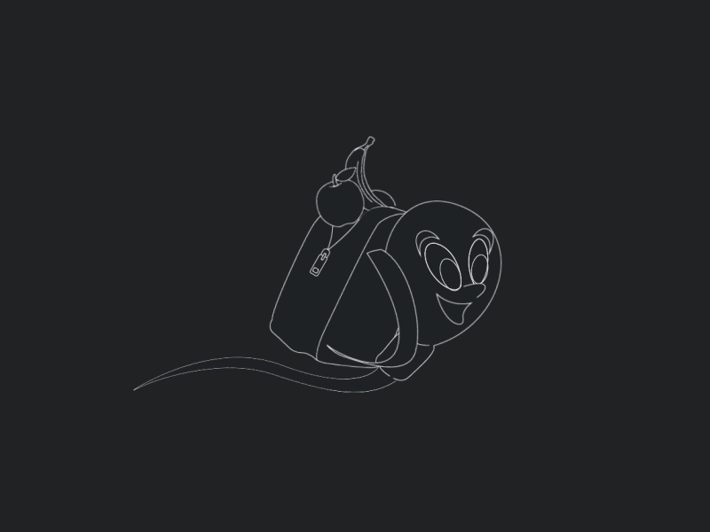 Spermy fruits animation animation 2d illustration lineart
