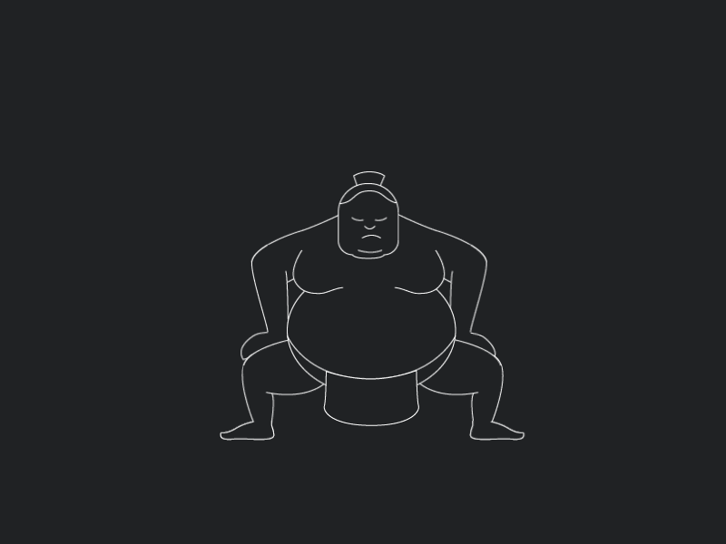 Sumo animation animation animation 2d illustration lineart