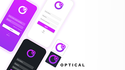 Optical - Daily UI app branding dailyui design icon minimal ui