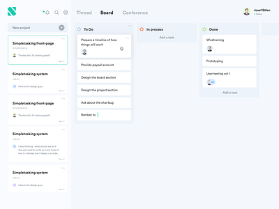 Project management tool asana board projectmanagement projects todo todo app trello ui uidesign