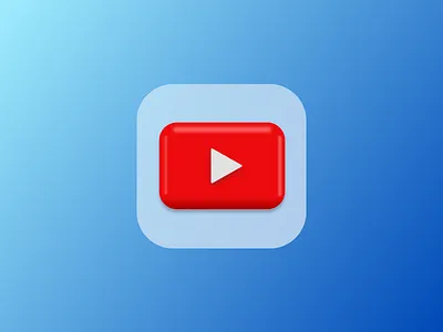 Youtube App Icon Big Sur 3d app apple big sur branding clean design exploration figma graphic icon logo mac macbook neumorphism skeumorphic skeumorphism youtube