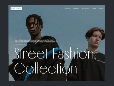 Street Fashion - UI Concept animation awwwards branding clothes collection design fabric fashion follow logo motion graphics street ui uiux website