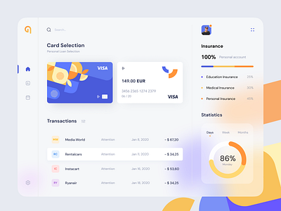 Banking app application bank banking credit card dashboad design system finance finance app interface marketing page minimal product design site ui user interface ux web web design web site