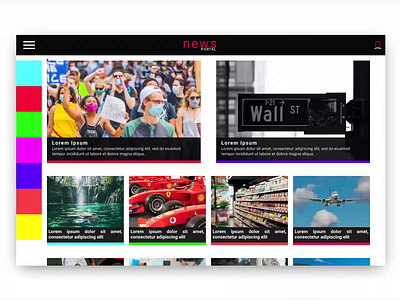 News Portal Concept #1 concept design news portal web website