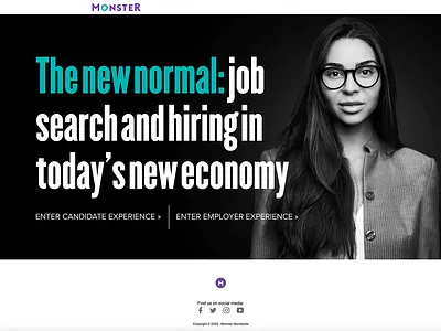 The New Normal Page (2021 Content Marketing Award Winner) adobe xd branding ceros css photoshop