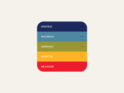 Color Palette No. 1 brand branding color color palette color scheme colorful colors colorscheme design gradient gradients identity logo logomark rainbow retro spectrum vintage visual visual identity