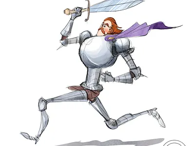 Running Knight animation art artwork design illustration illustrator