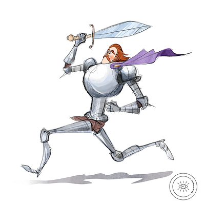 Running Knight animation art artwork design illustration illustrator