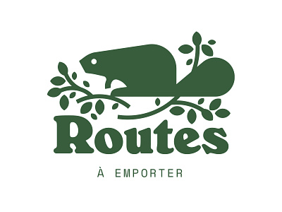 Routes à emporter beaver logo outdoor roots routes