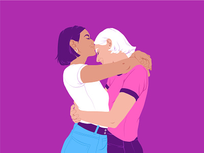 Pride month 2022 character couple gay gayart illustration lesbian lgbt lgbtq man people pride queer trans vector woman