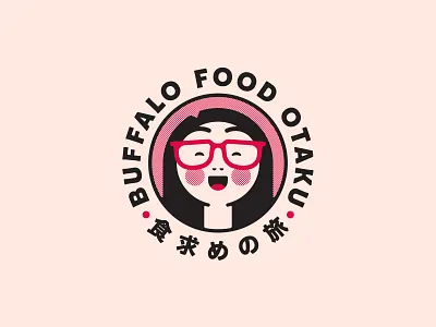 Buffalo Food Otaku buffalo ny character food food blogger food branding foodie illustration japanese japanese food logo stronghold studio