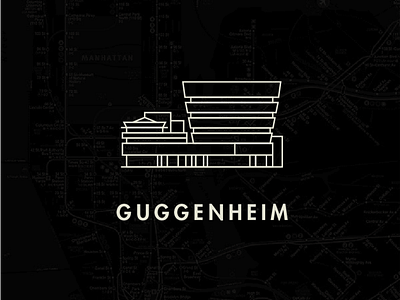 Guggenheim Icon guggenheim icon illustration line line illustration new york nyc