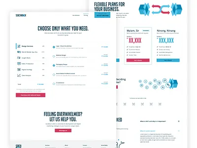 Socabox - Digital Agency - Pricing Pages agency agency website digital agency minimal minimal design philippines pricing page pricing plan sketch ui design uidesign web design website design