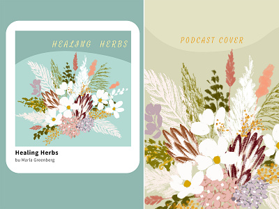 Podcast cover art artistic botanical contemporaryillustration cover art cover design digital art digital artist digital artwork digital illustration digital painting drawing hygge modern illustration muted colors podcast podcast app podcast art podcast cover podcast logo podcasting