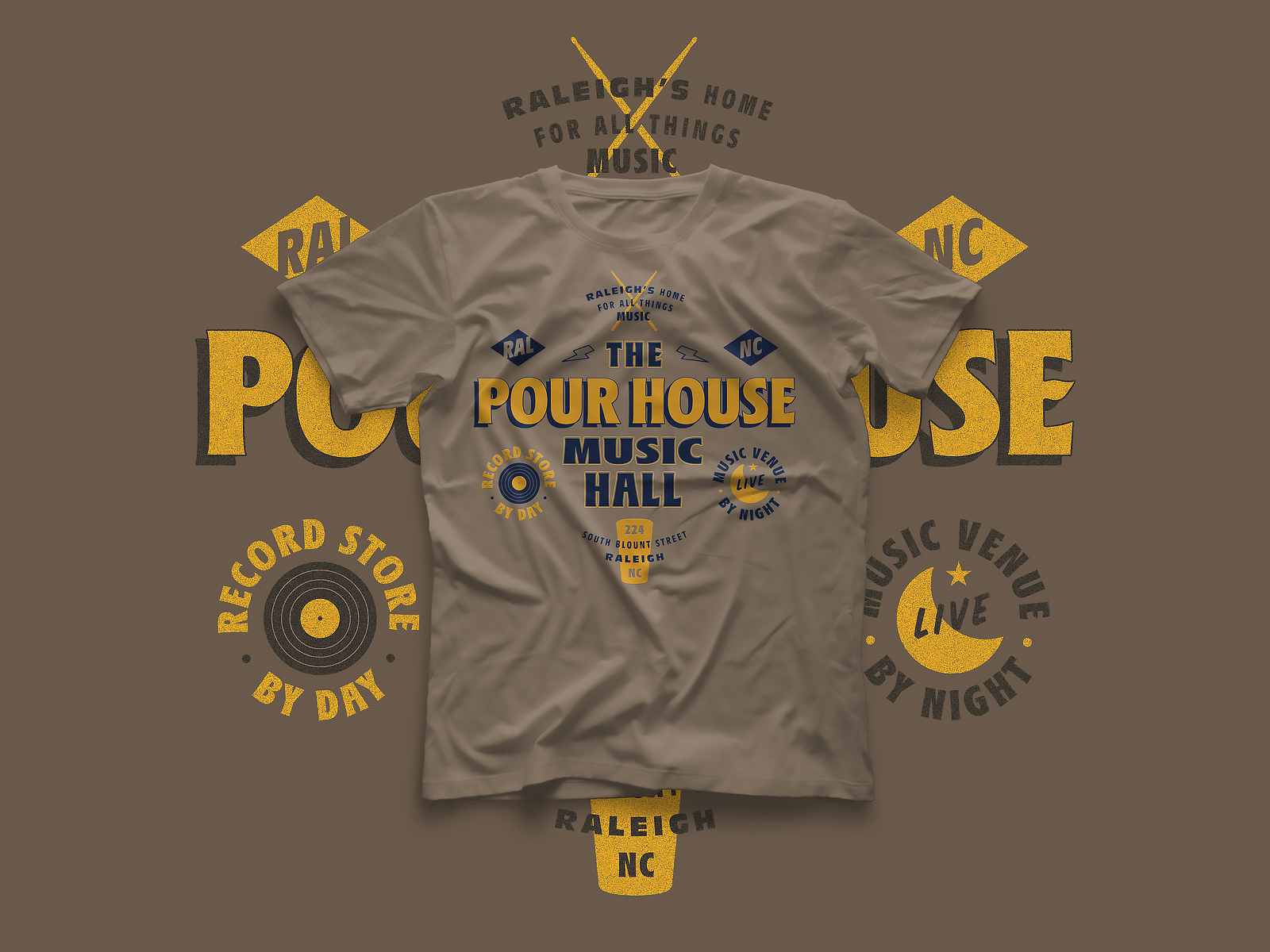 Example of project: [proceed] // The Pour House Music Hall shirt