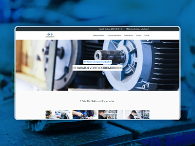 E.Schulte Elektro Desktop UI adobexd branding branding design corporate design homepage landing page landingpage user interface webdesign