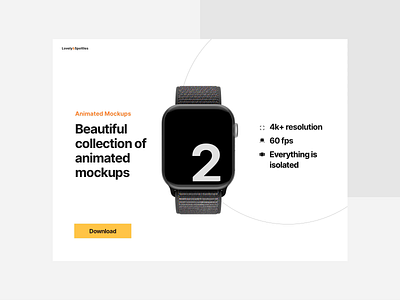 Animated Mockups for AE animated animated mockup header hero watch mockup