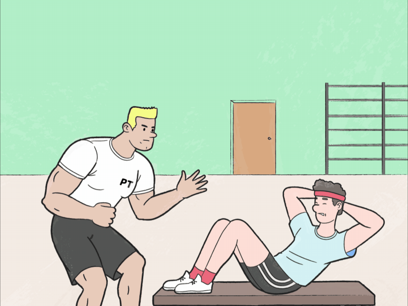Sportsman 2d animation animation branding character classic animation design effects gif illustration lemon motion