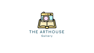 The Arthouse Gallery Logo blue book books brand branding concept design gradient illustration logo logodesign photography photoshop