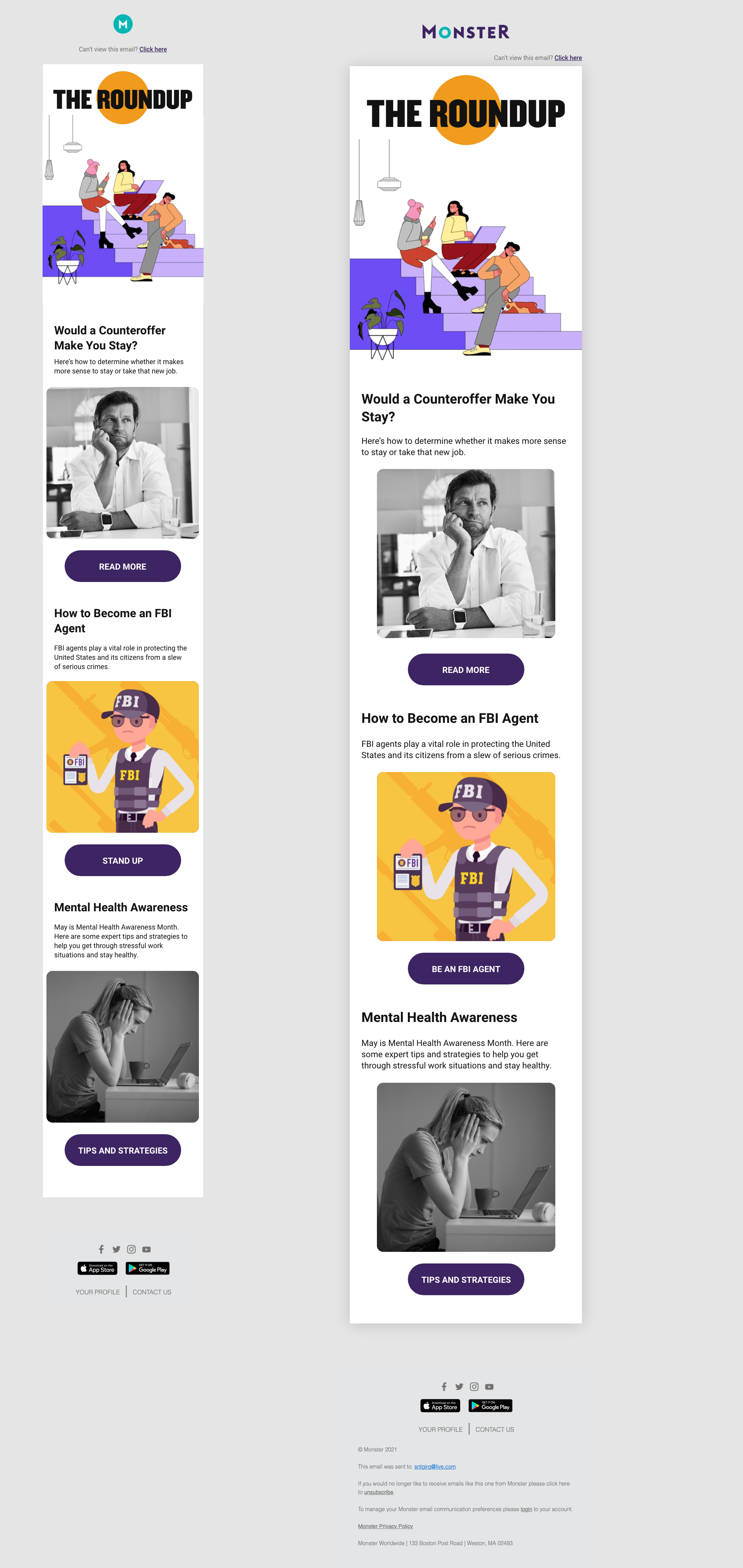 Newsletter Update adobe xd brand email design ux design