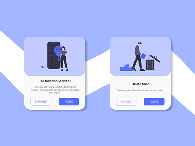 Daily UI Challenge. Day 016/100 confirmation daily 100 challenge daily ui dailyui delete figma location overlay pop up popup popup design popups restaurant uidesign undraw