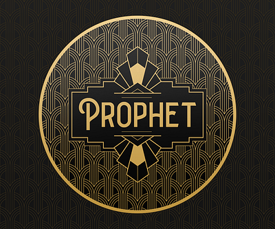 Prophet art noveau logo pattern stickers