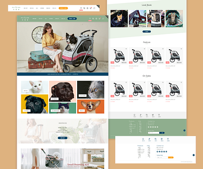 Pettio Homepage branding design ecommerce figma landingpage online shop ui ux web design