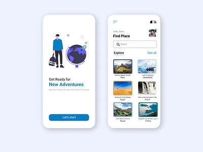 Adventure App Design app app concept apparel application best design best design 2020 best designer landing page concept landing page design new trend ui ui designer uidesign uiux ux