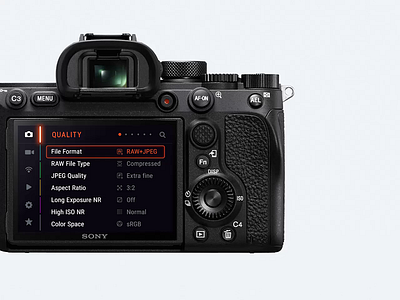 Sony Alpha Camera Menu alpha camera menu photo photography sony touch ui ux