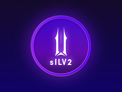sILV2 token icon branding crypto design logo