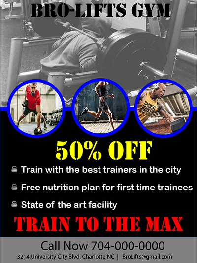 BroLifts flyer branding design flyer illustration typography