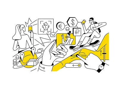 Trend and Insight Consultancy The Algorithm editorial illustration flat illustration illustrator minimal vector website