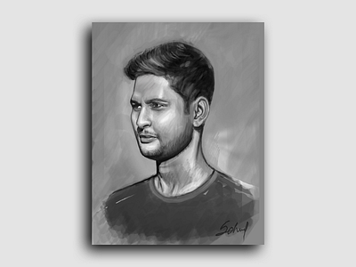 Digital Portrait Painting art color digitalart flat illustration page photoshop portfolio portrait