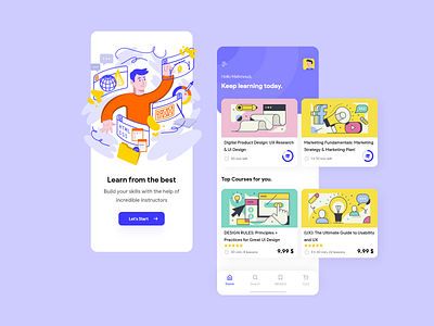 Online Courses App design ui ui ux design ui deisgn ui uiux uidesign appdesign uidesign uiux design ux ux ui ux designer