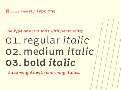 nd type one italic sans sanserif type design typeface typography