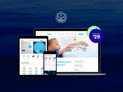Neptunus - Water Park WordPress Theme web design web development webdesign woocommerce wordpress wordpress theme wordpress themes