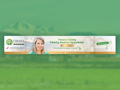 Real Estate Agent Youtube Banner abbotsford banner design canada mobile friendly banner photoshop real estate real estate agent social media banner youtube youtube banner