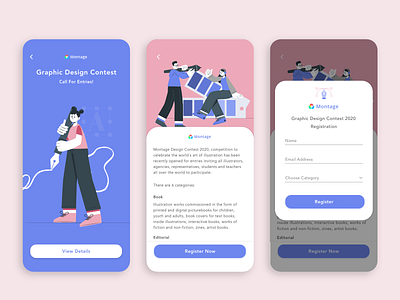 Montage Competition Registration dailyui dailyuichallenge design competition registration