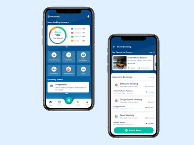 Roombooking App clean design mobile app mobile app design product ui ux uxdesign uxui