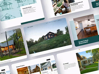 Architecture Portfolio Site Highlights animation app branding design desktop interface responsive design ui ux uxui