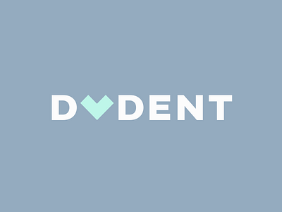 Dvdent logo branding clinic dentist design doctor graphic design heart identity logo stomatology teeth