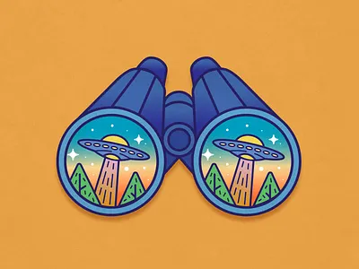 The Truth Is Out There Sticker alien cute illustration sticker sticker design ufo