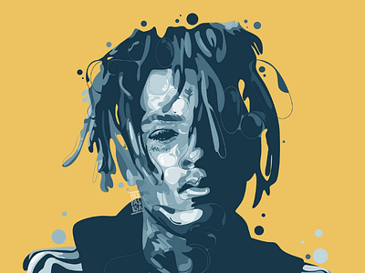 XXXTENTACION adobeillustration artwork curve design graphicdesign graphicdesigner hypebeastmusic illustration illustrationportrait music portrait rapper rappmusic unique vector vectorart xxxtentacion