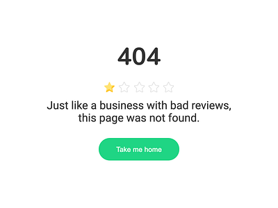 404 - TrueReview 404 design page not found ui ux website