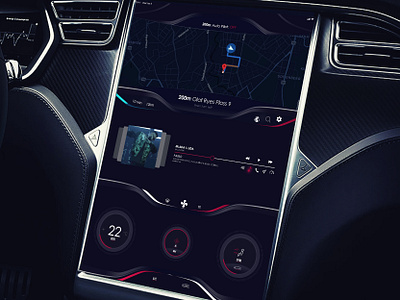 Tesla Screen UX car dashboard dashboard futuristic interface screen tesla tesla screen ui ui design ux ux design uxui