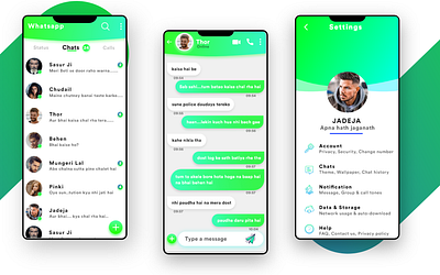 WhatsApp UI Redesign app design ui ux