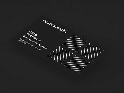 RevenueLab animation branding card design illustraion logo nimax typography visit card