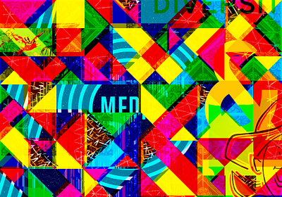 Crazy Color Collage background bright bright colors collage color layers overlay pattern photoshop rainbow texture vibrant wallpaper