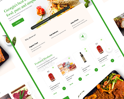 FarmView Market, V1 concept design farm farmview food homepage market ui ux web web design