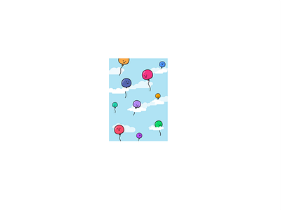 Balloons art artist balloons illustration llustrator sky vector